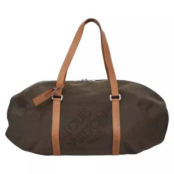 LOUIS VUITTON Damier Geant Akatan Boston Bag Tail M93064 LV Auth BA172 - Picture 1 of 15